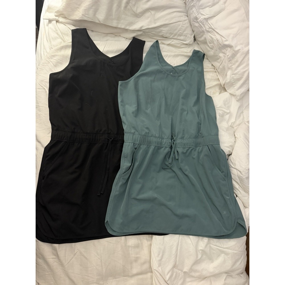 Two RBX Active Comeau Dresses XL Black & Sea glass